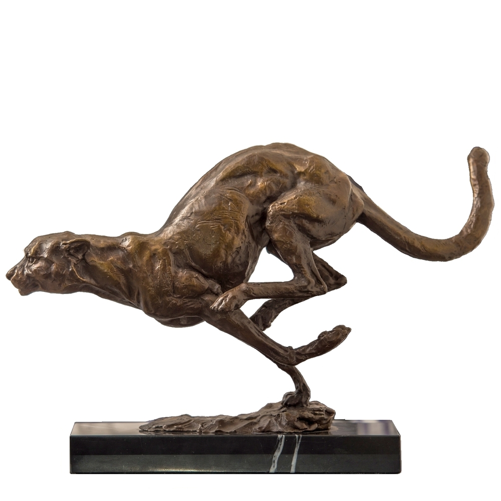 Cheetah Hunting bronze sculpture | Zawadi: African décor, art, homeware,  jewellery, corporate gifts